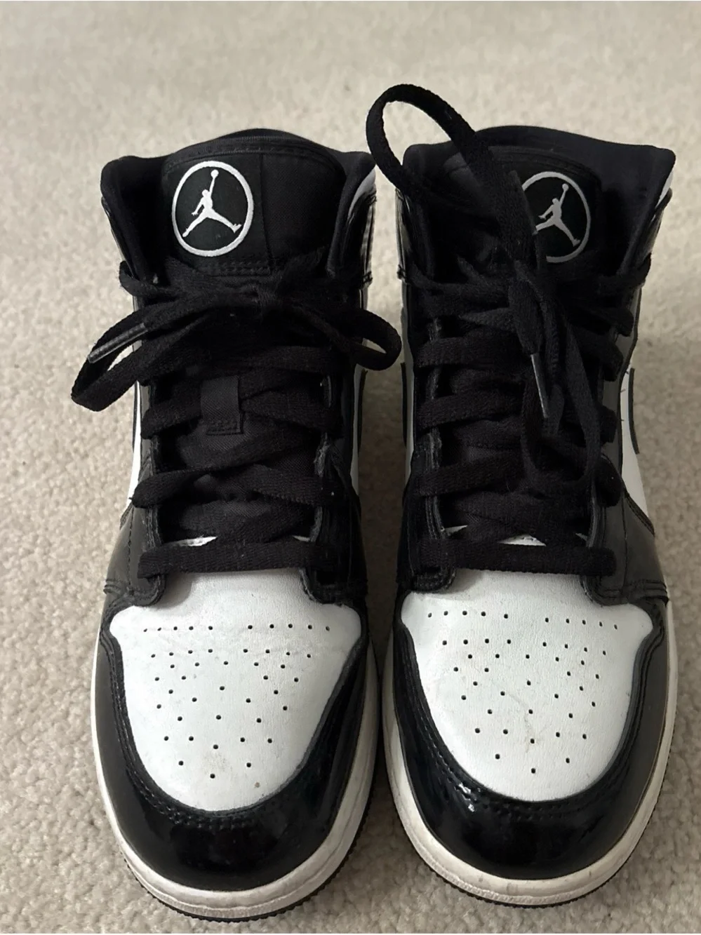 Jordan 1 mid Pandas 8W, 6.5M. Original Packaging + Verification Receipt